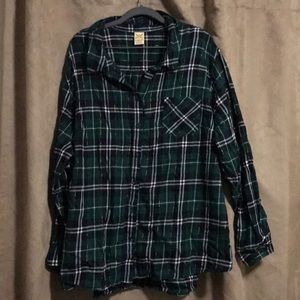 Women’s long sleeve flannel shirt